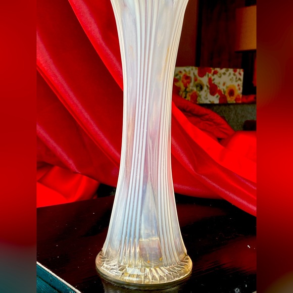 Art Antique Swung Funeral Vase In Opalescent Glass Beautiful Poshmark